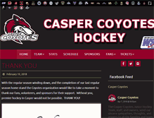 Tablet Screenshot of caspercoyotes.com